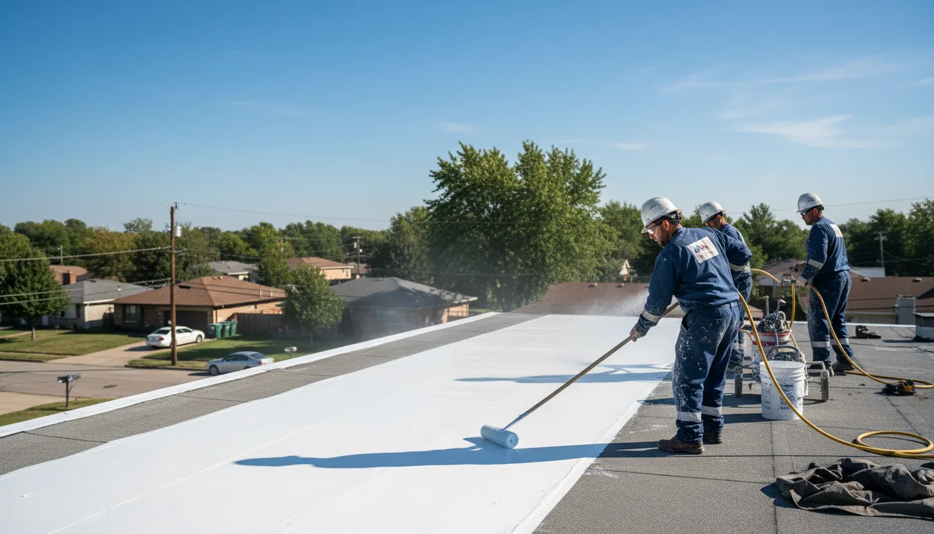 Commercial roof coating in Blackstock, SC near me